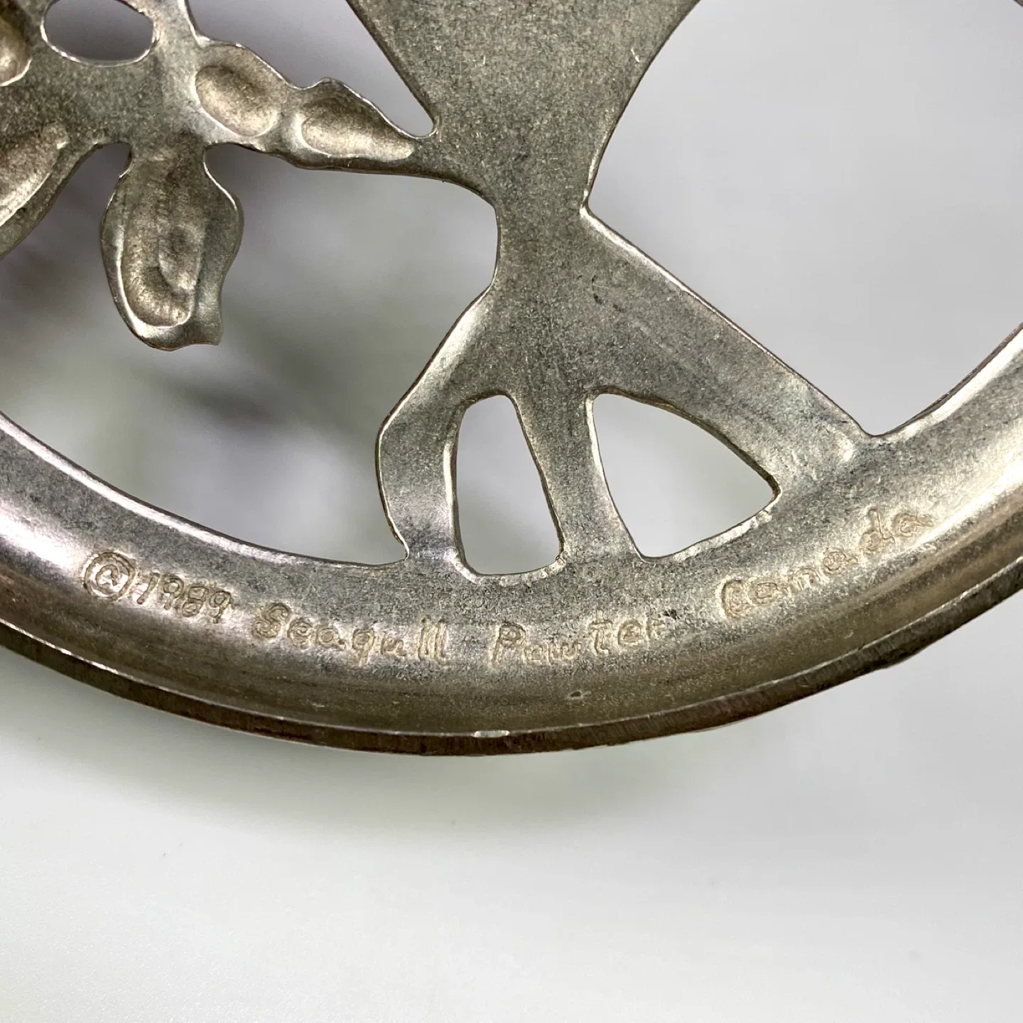 Vintage 1989 Seagull Pewter Potpourri Jar image indicator(3)