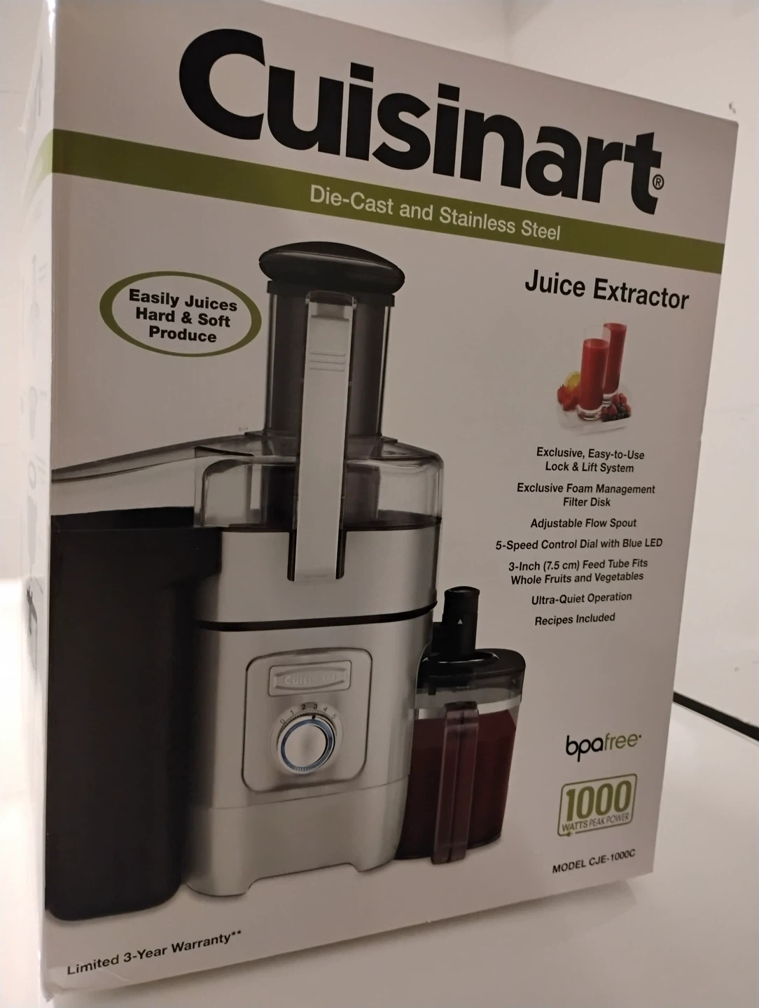 Cuisinart CJE-1000C Die-Cast Juice Extractor - photo 2