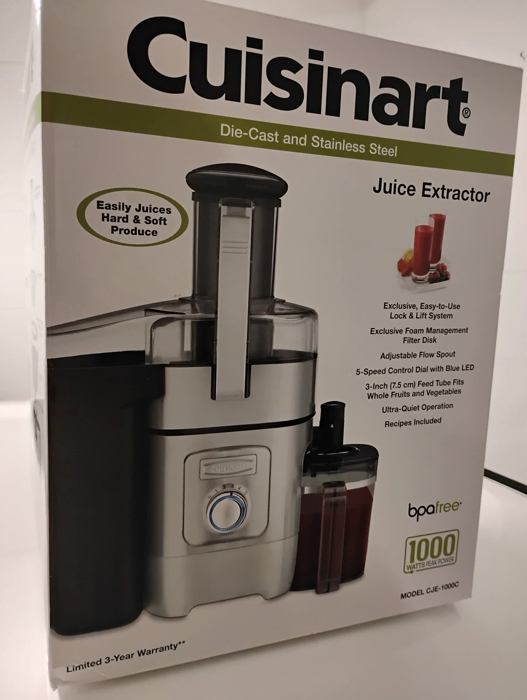 Cuisinart CJE-1000C Die-Cast Juice Extractor