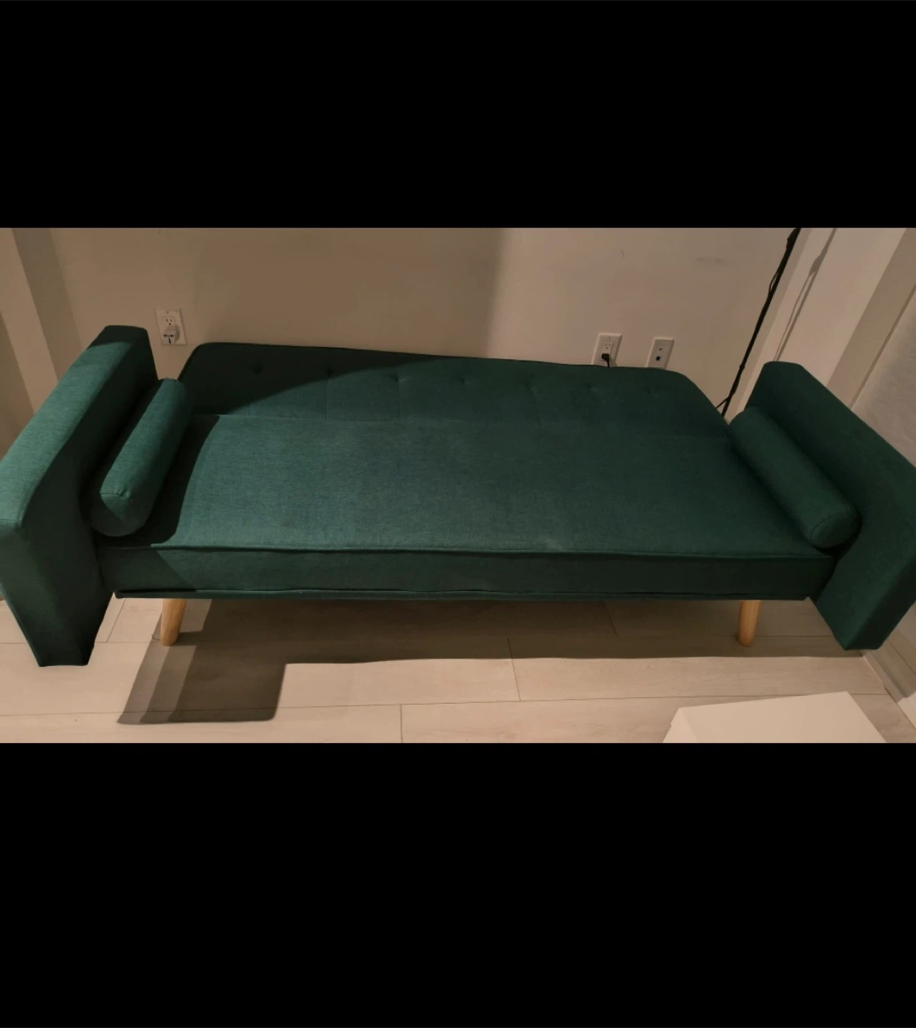 Green Futon Sofa Bed MUST GO BY OCT 12 - photo 2