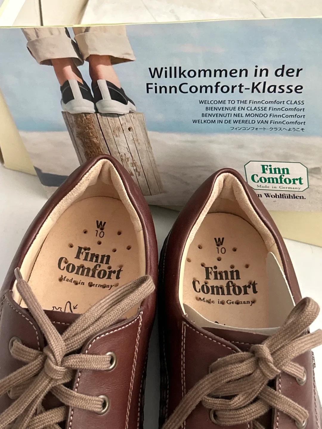 Finn Comfort Brown Leather Shoes - Brand New image indicator(4)