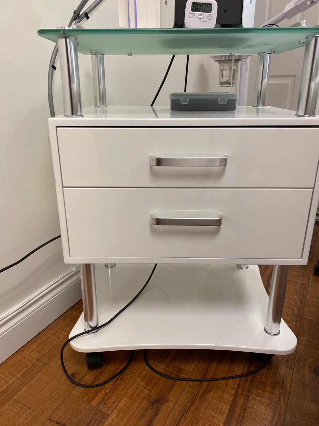 White Rolling Storage Cart