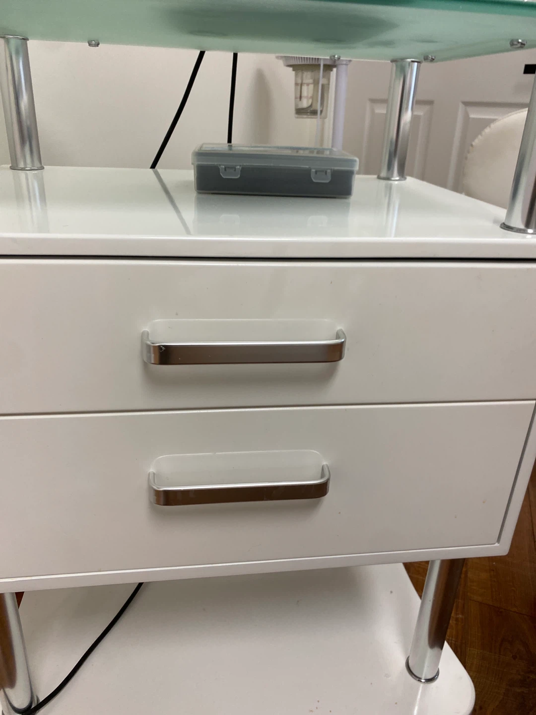 White Rolling Storage Cart - photo 2