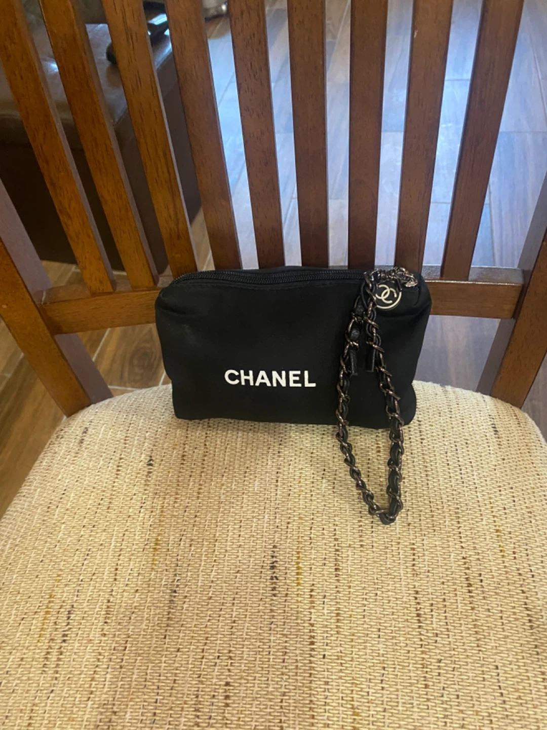 Chanel Black Cosmetic Pouch