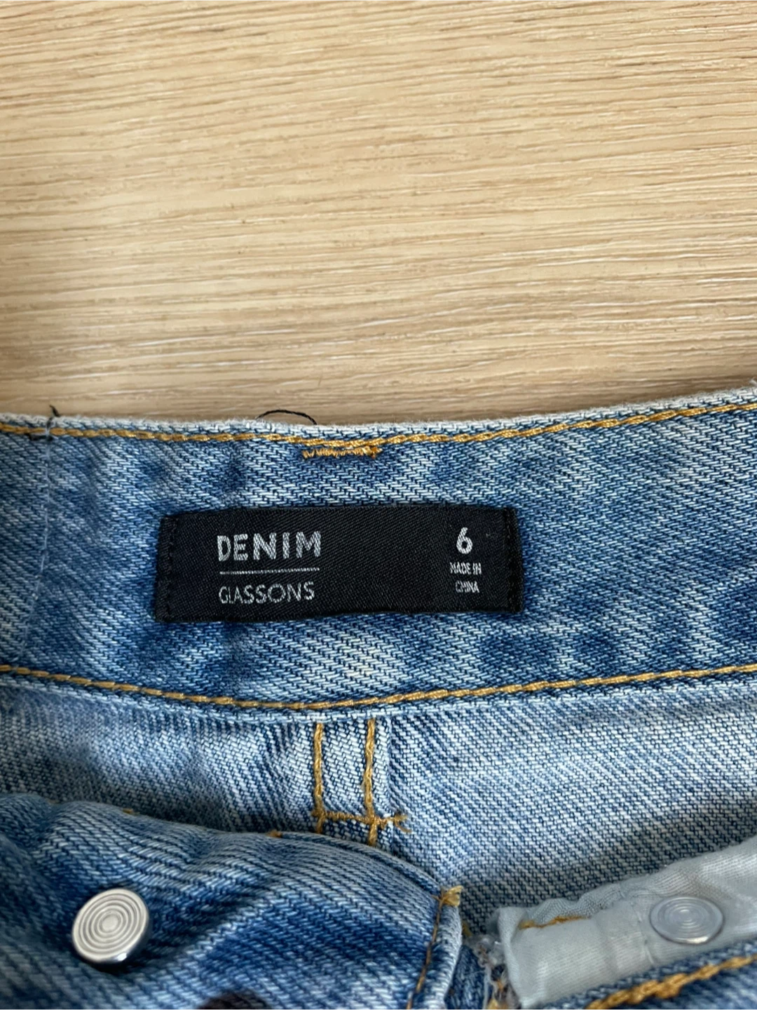 Distressed Denim Shorts - S - photo 5