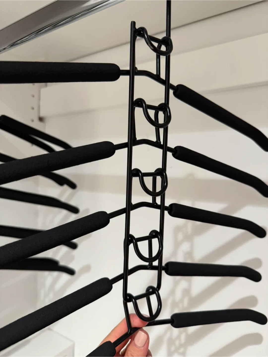 3 Black Space Saving Hangers image indicator(3)