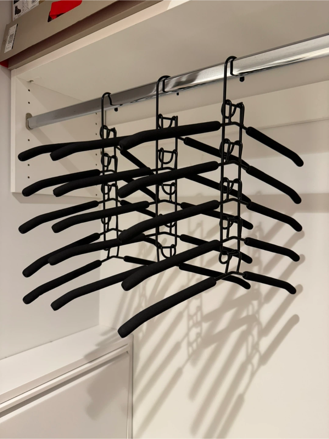3 Black Space Saving Hangers