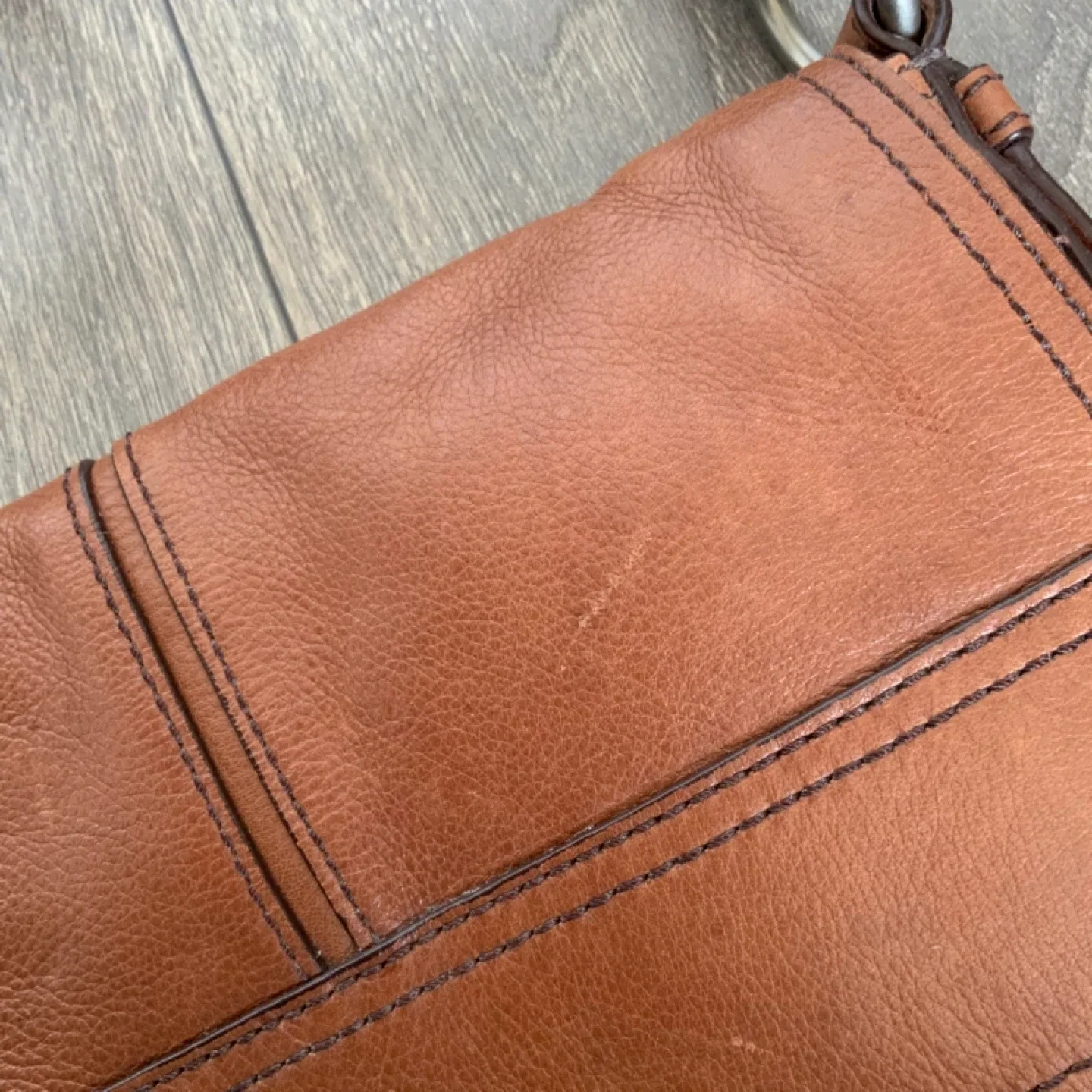 Fossil Brown Leather Crossbody Bag image indicator(5)