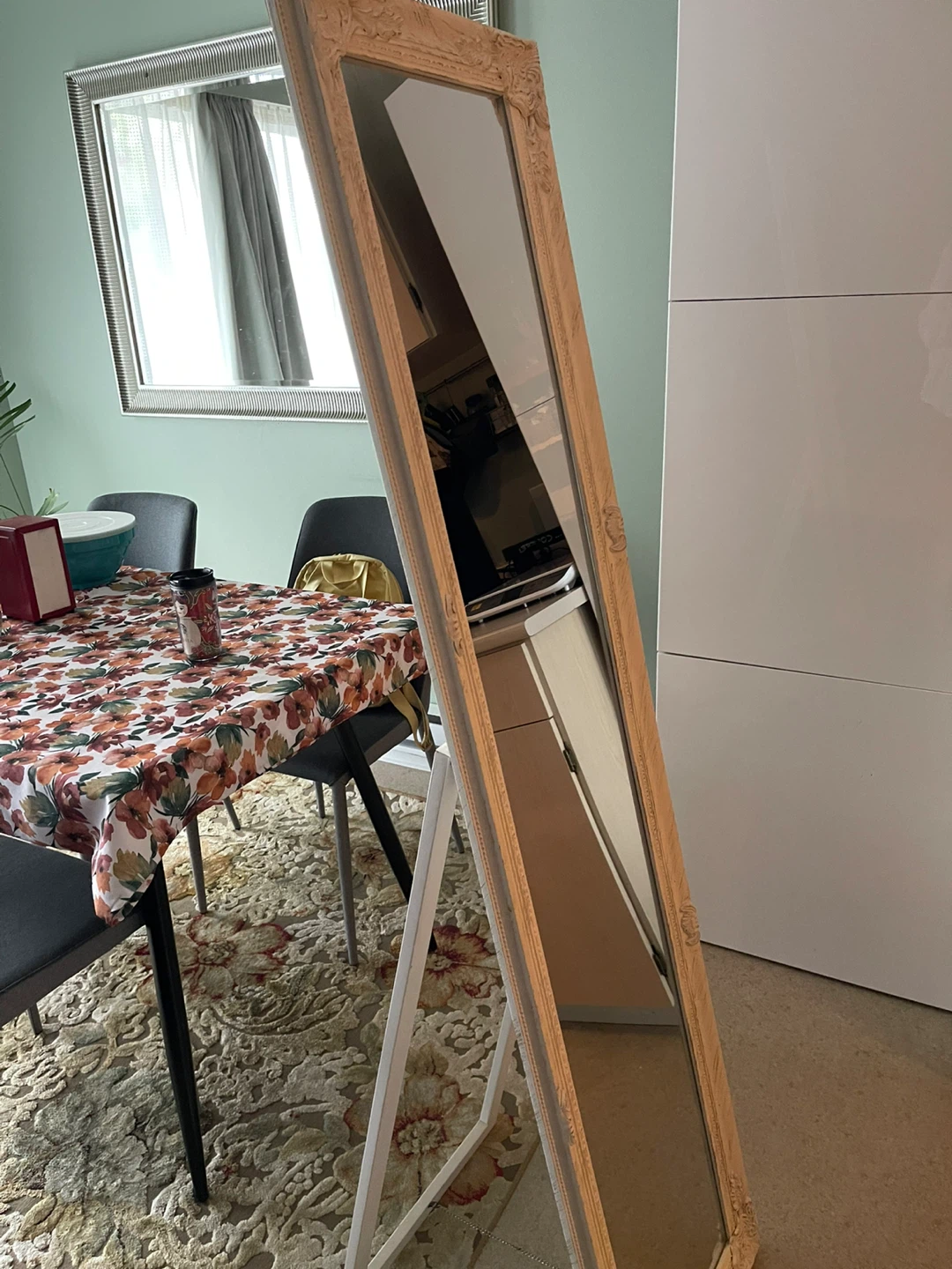 Full Length Antique White Mirror - photo 2
