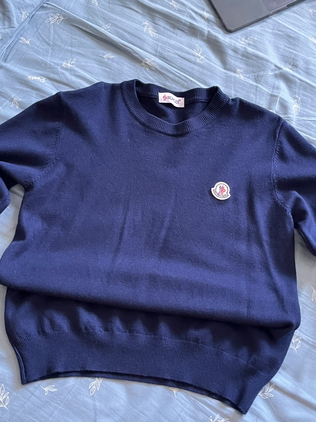 Moncler Navy Blue Sweater - photo 3
