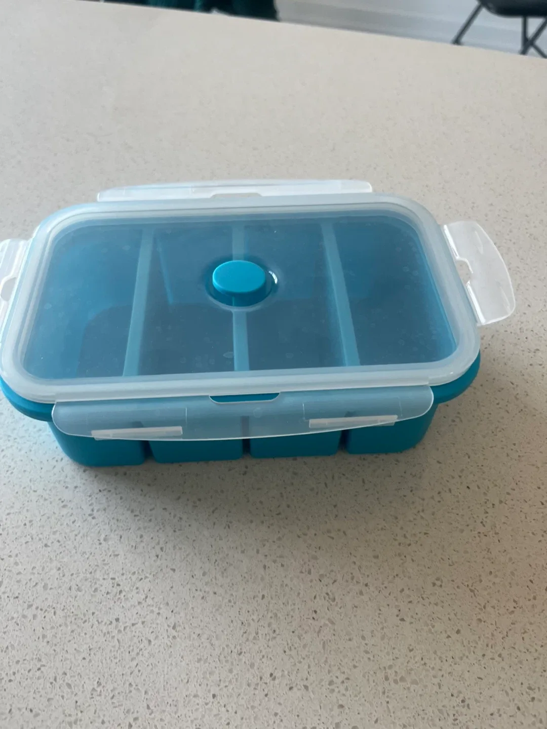 Blue Silicone Food Storage Container thumbnail