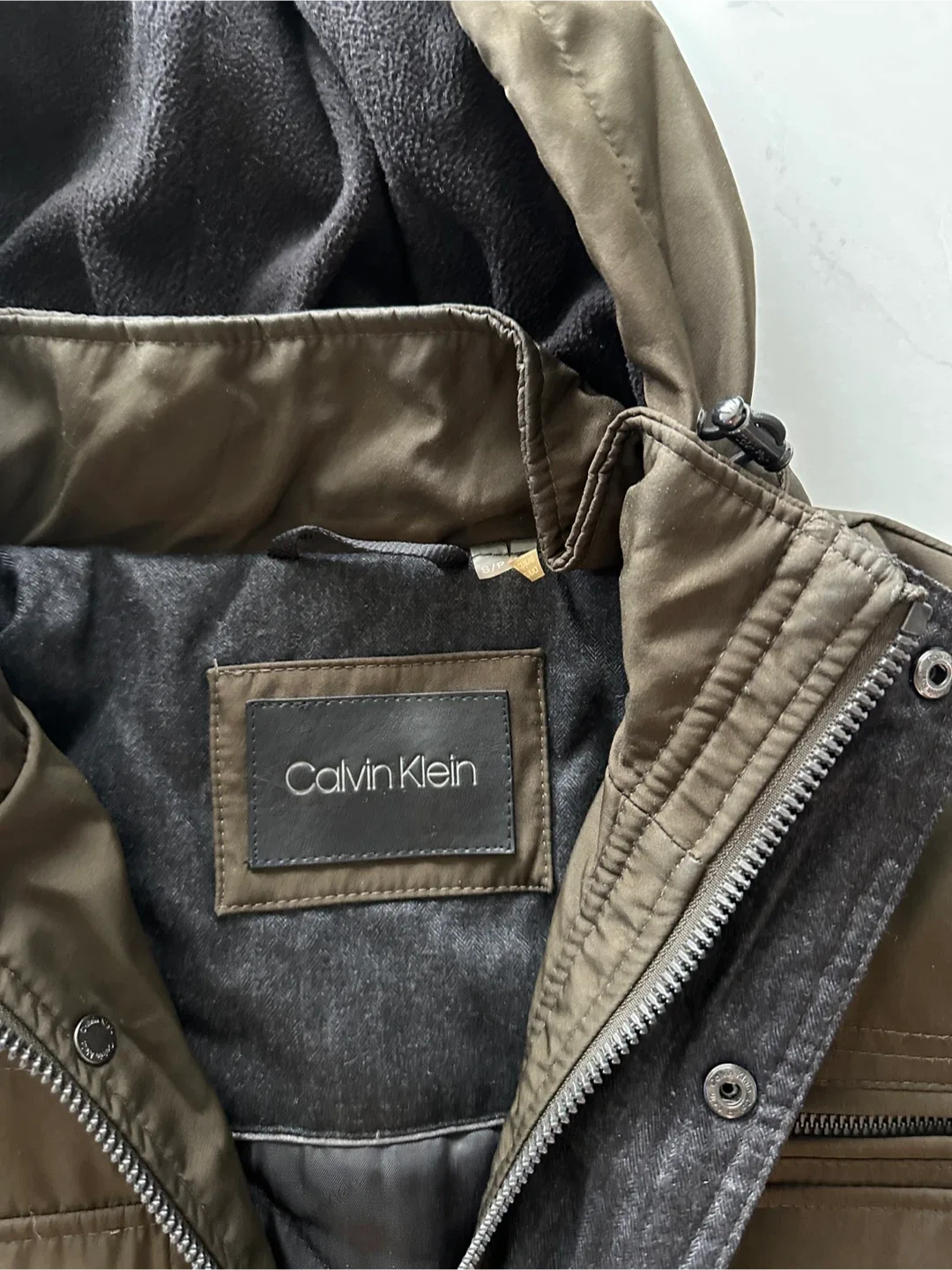 Calvin Klein Olive Green Winter Jacket image indicator(2)