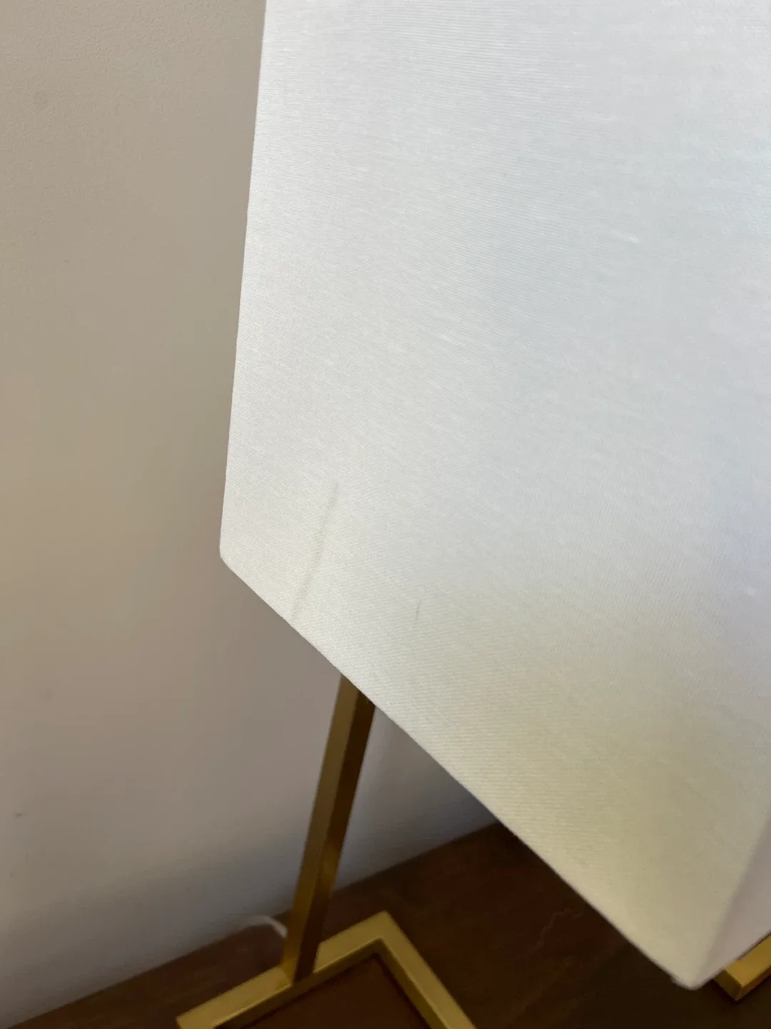 Pair of Gold & White Modern Lamps image indicator(4)