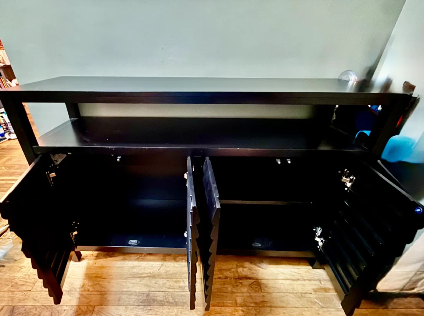 Black Entryway Cabinet/ TV Stand image indicator(2)