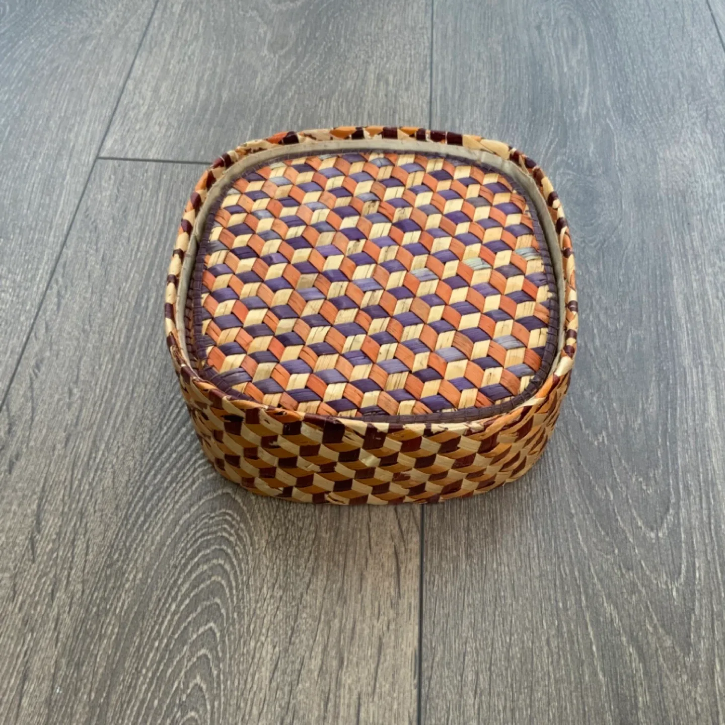Woven Basket and Coaster Set image indicator(4)