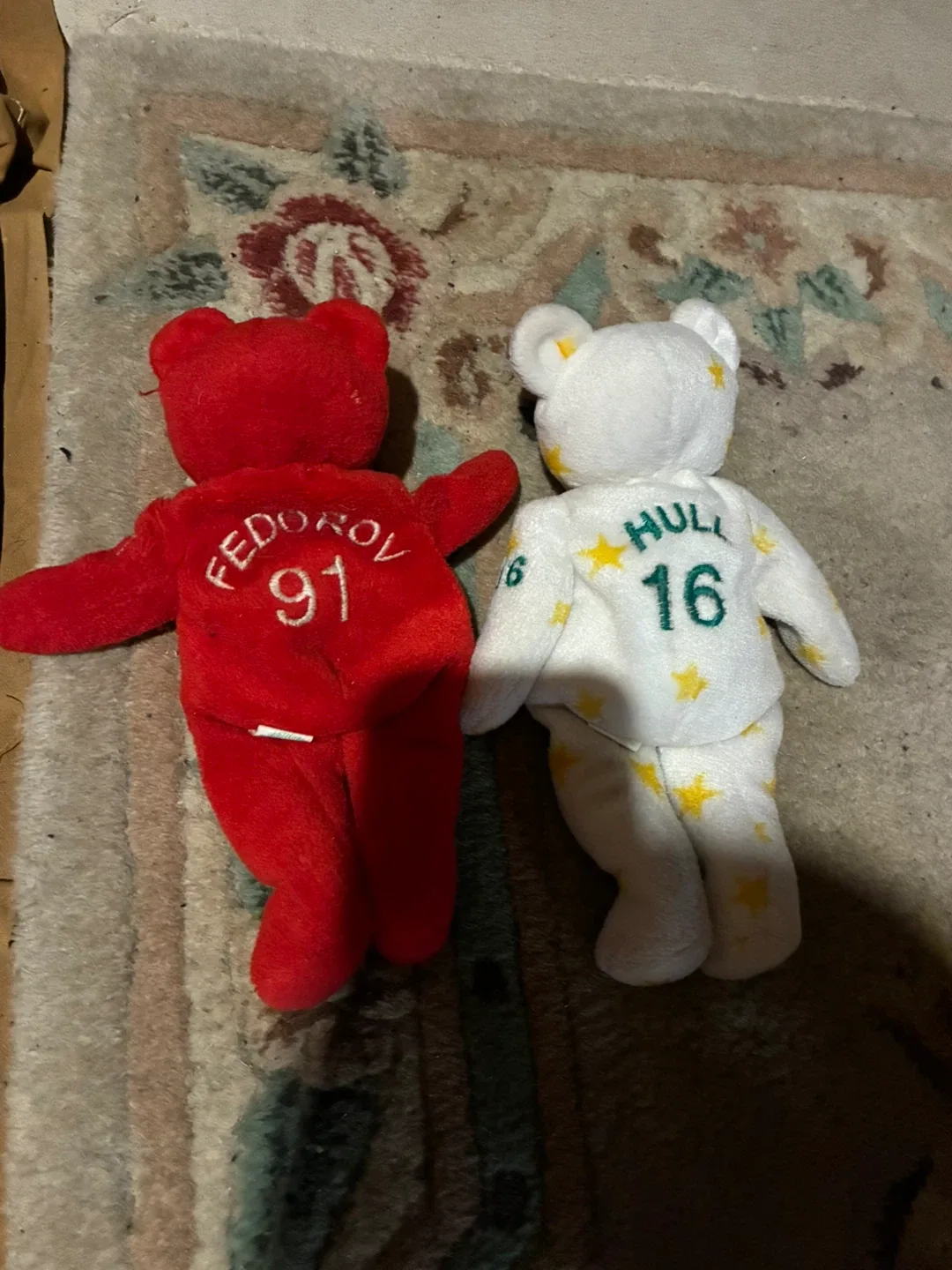 Three Beanie Baby NHL bears - Federov, Hull and Karyla image indicator(3)