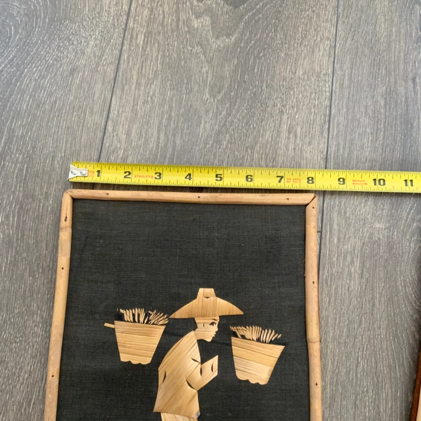 Framed Asian-Themed Straw Art image indicator(6)