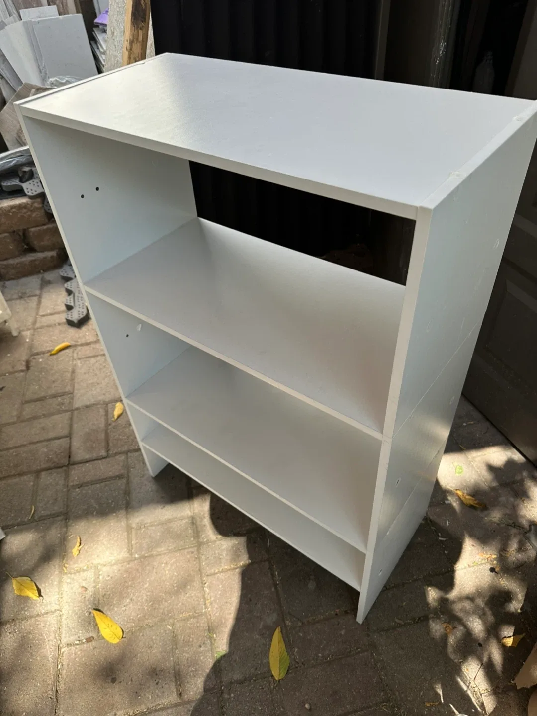 White Wooden Shelf Unit thumbnail