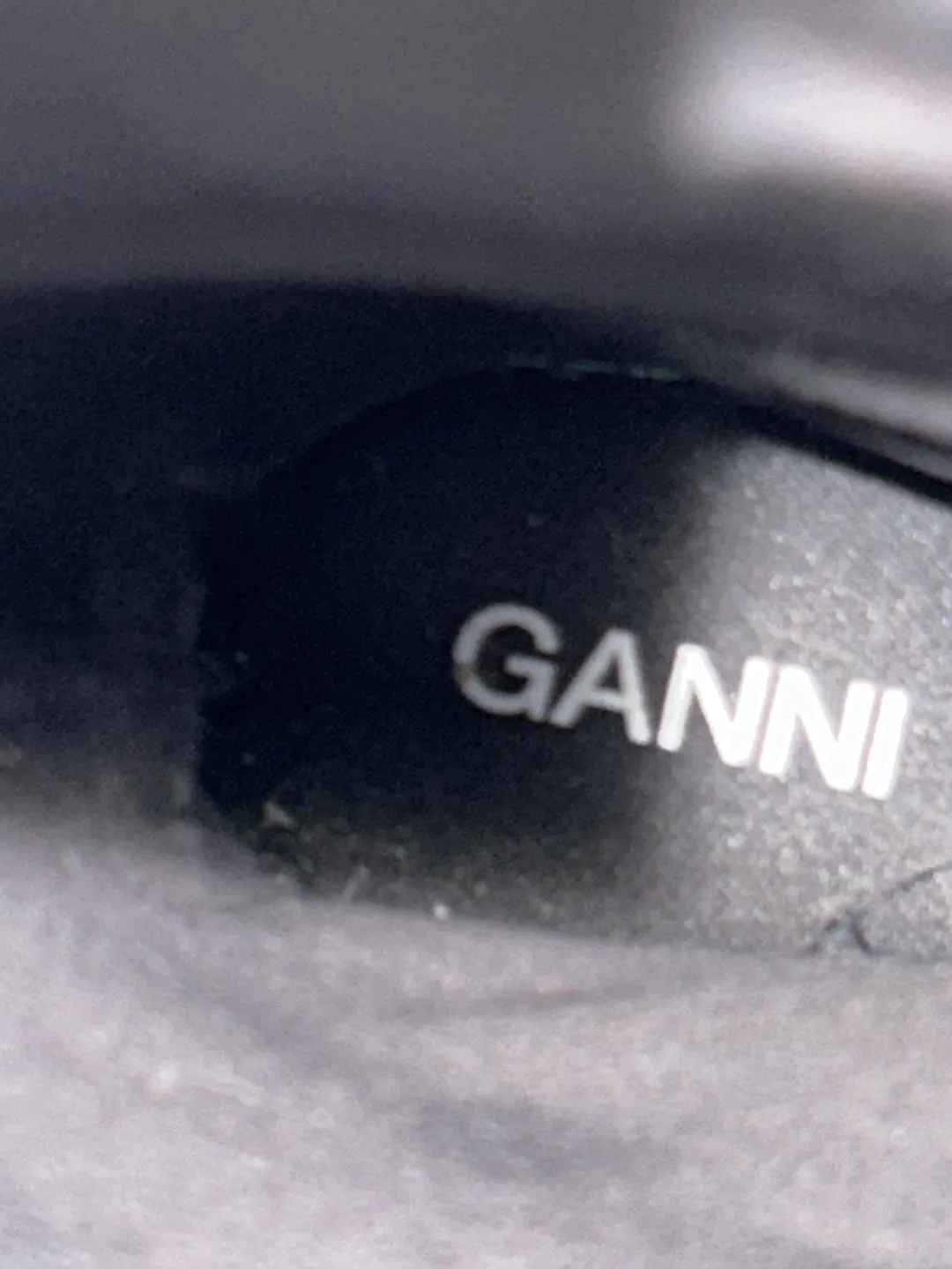 Ganni Black rubber country boots. image indicator(5)