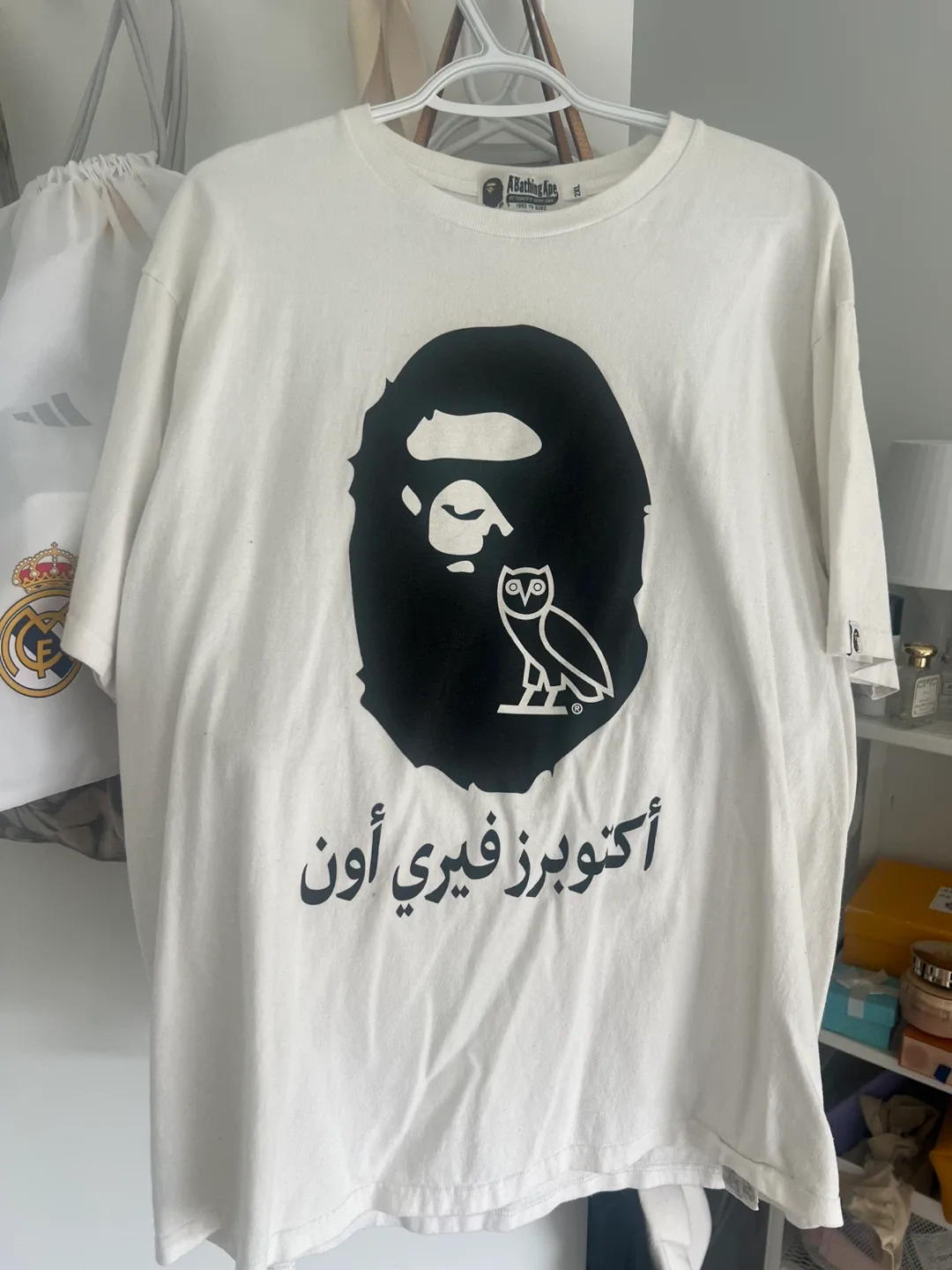Bathing Ape x OVO White T-Shirt - Size XXL thumbnail