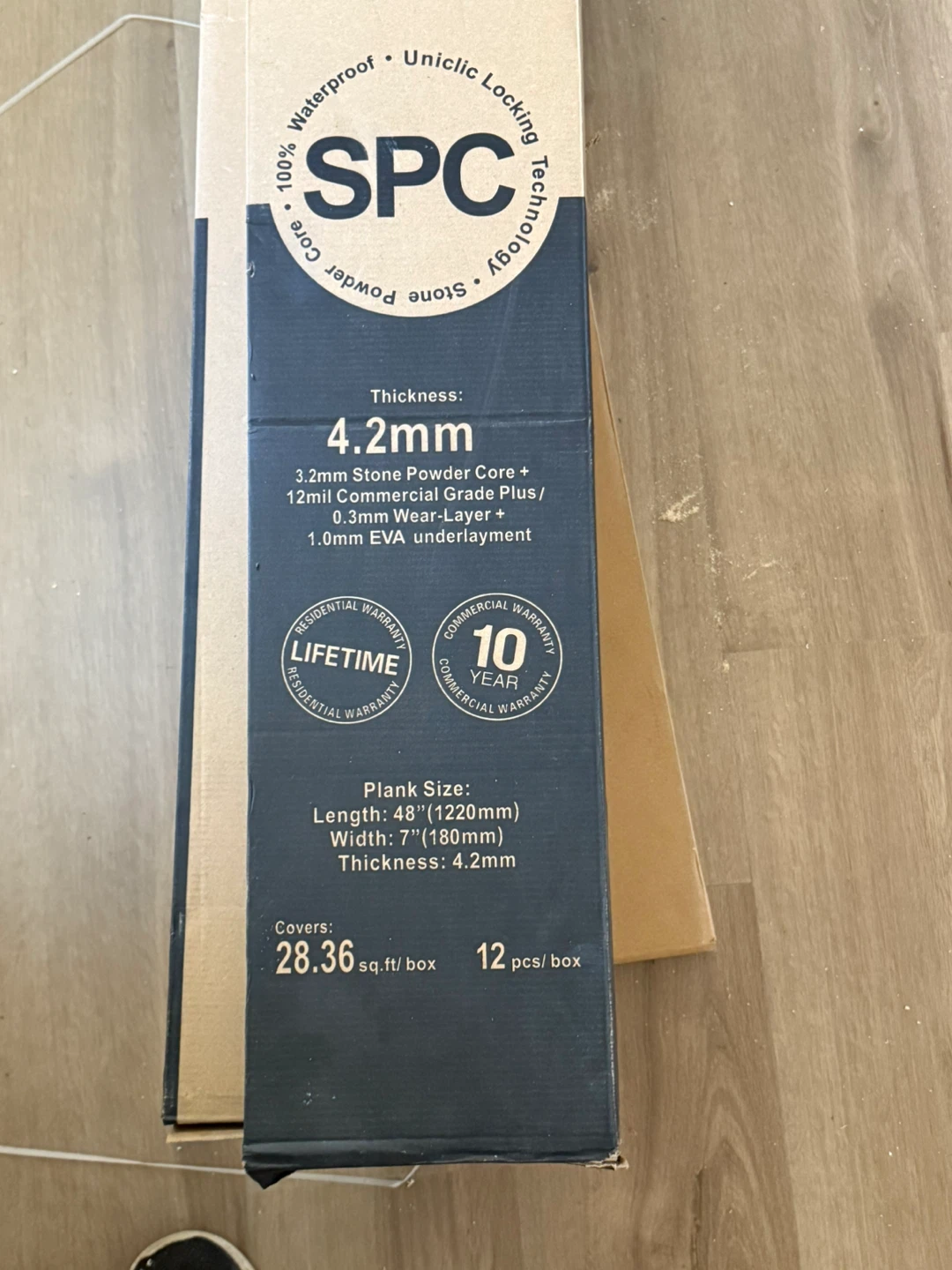 SPC Waterproof Flooring - 28.36 sq ft/box - photo 2