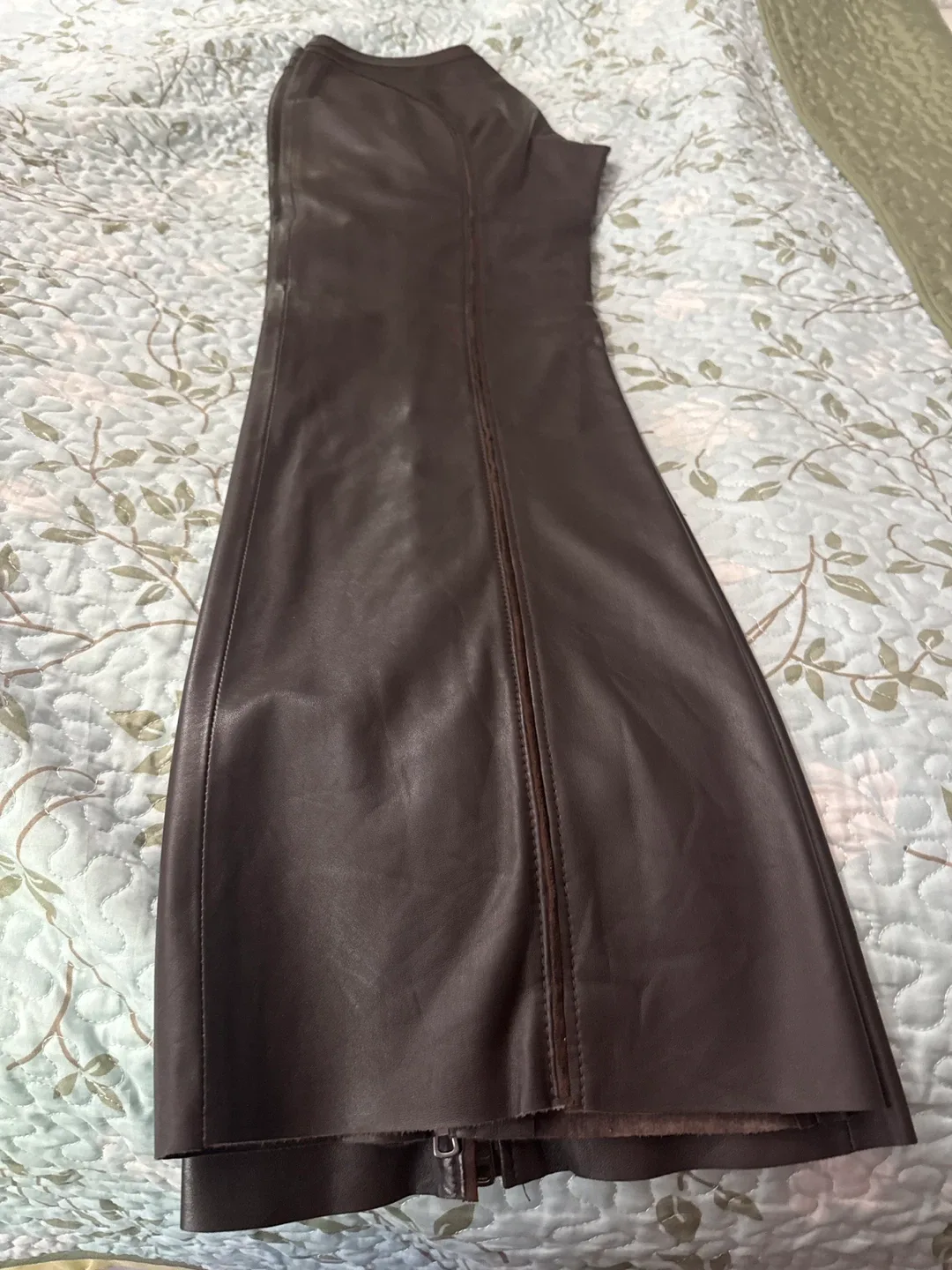 Valentino Brown Leather Pants image indicator(2)