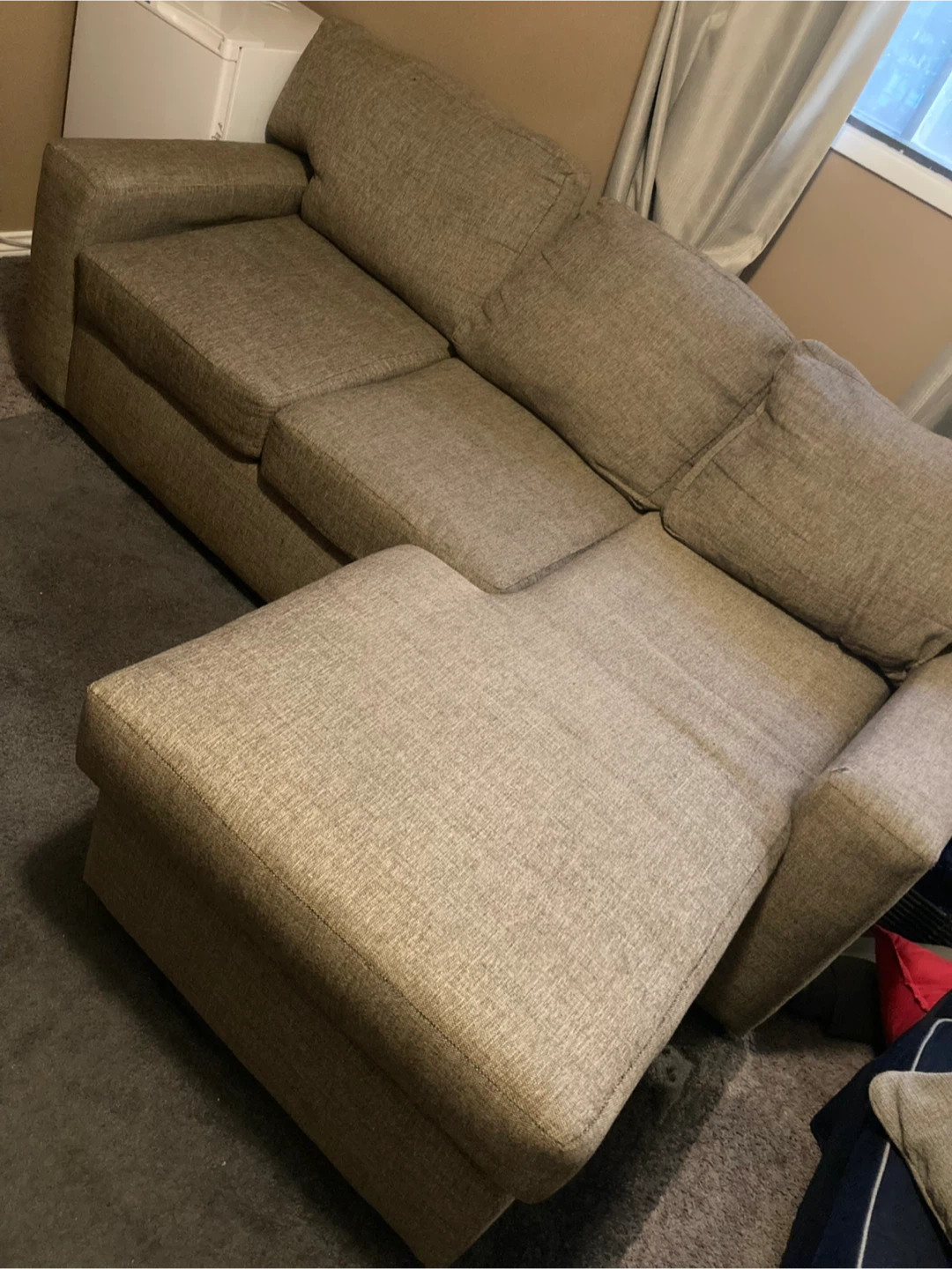Beige Sofa with Pull-Out Bed - photo 2