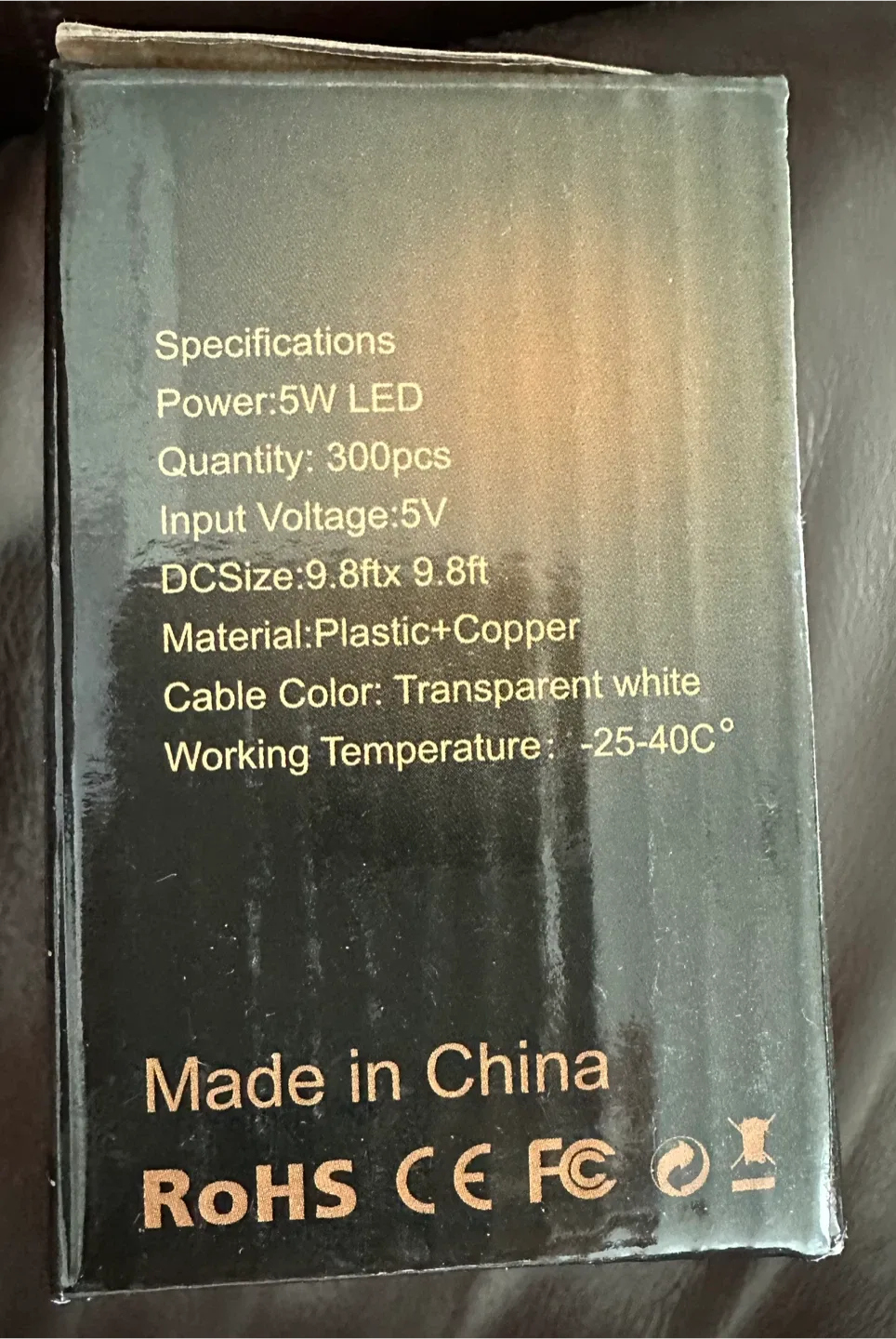 LED Fairy Lights String - 9.8ft x 9.8ft image indicator(2)