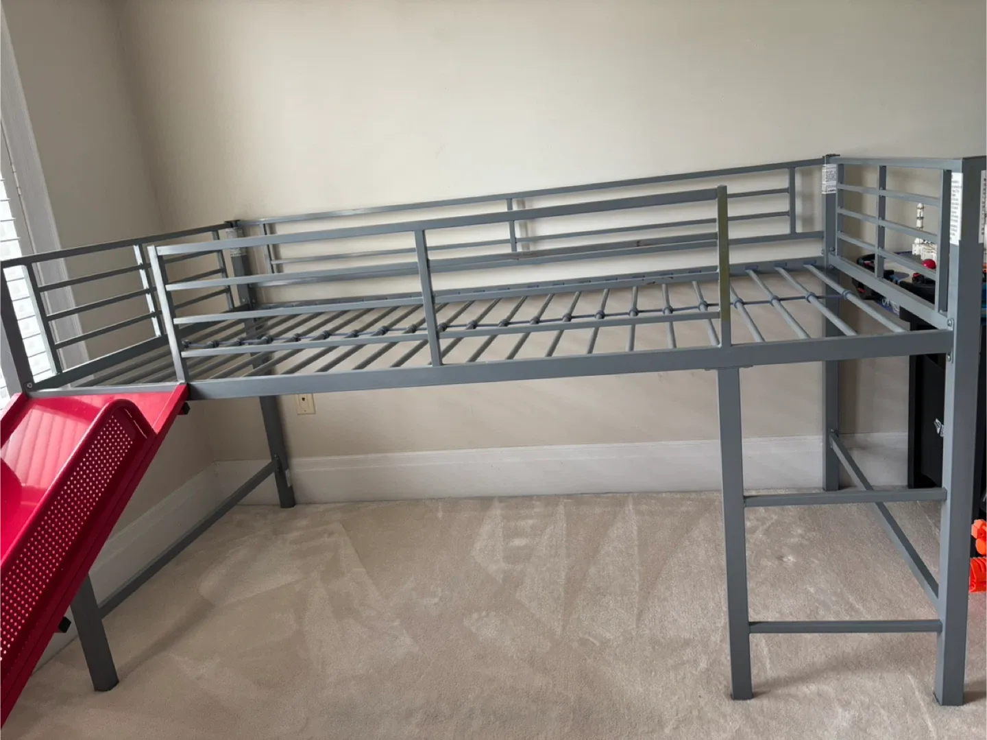 DHP Junior Loft Bed with Slide - Grey & Red image indicator(4)