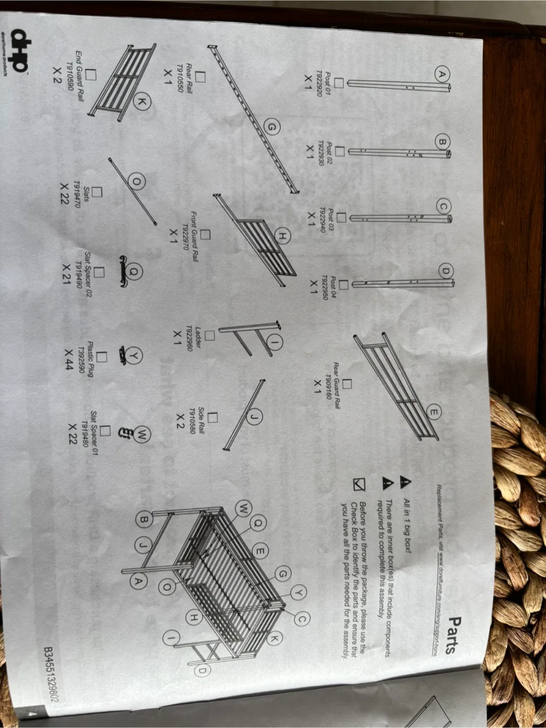 DHP Junior Loft Bed with Slide - Grey & Red image indicator(2)