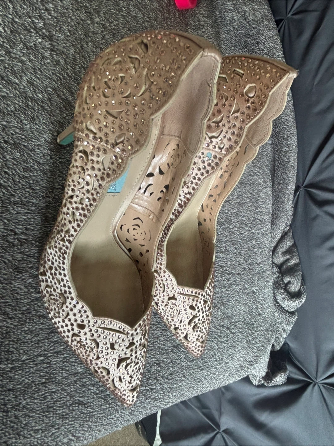 Betsey Johnson Rose Gold Heels - photo 3