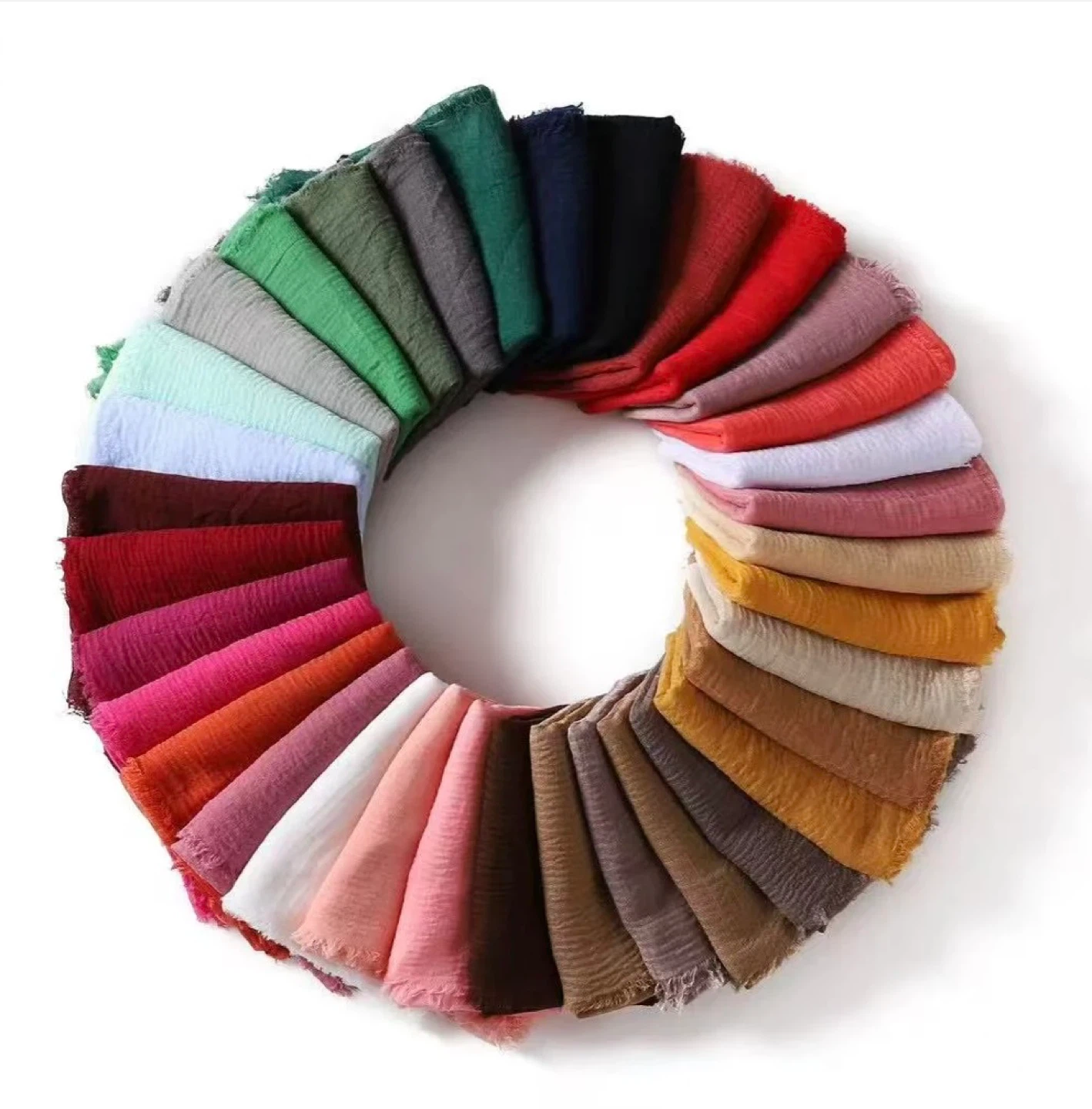 Crinkle cotton hijabs