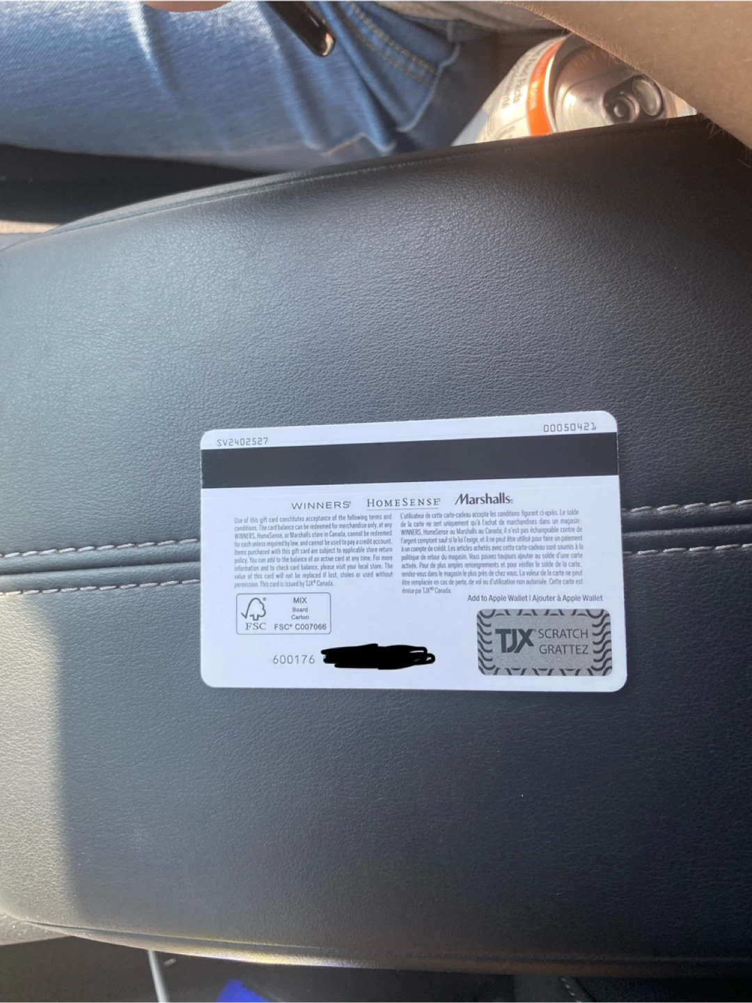 Winners/HomeSense/Marshalls $451.46 Giftcard - photo 2
