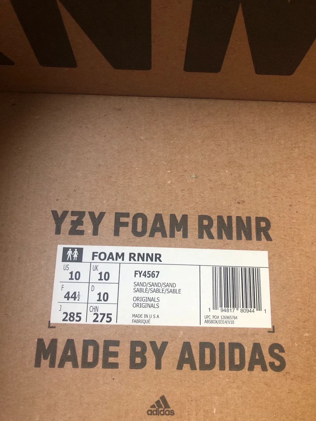 Adidas YZY Foam Runner Sand US 10 image indicator(3)