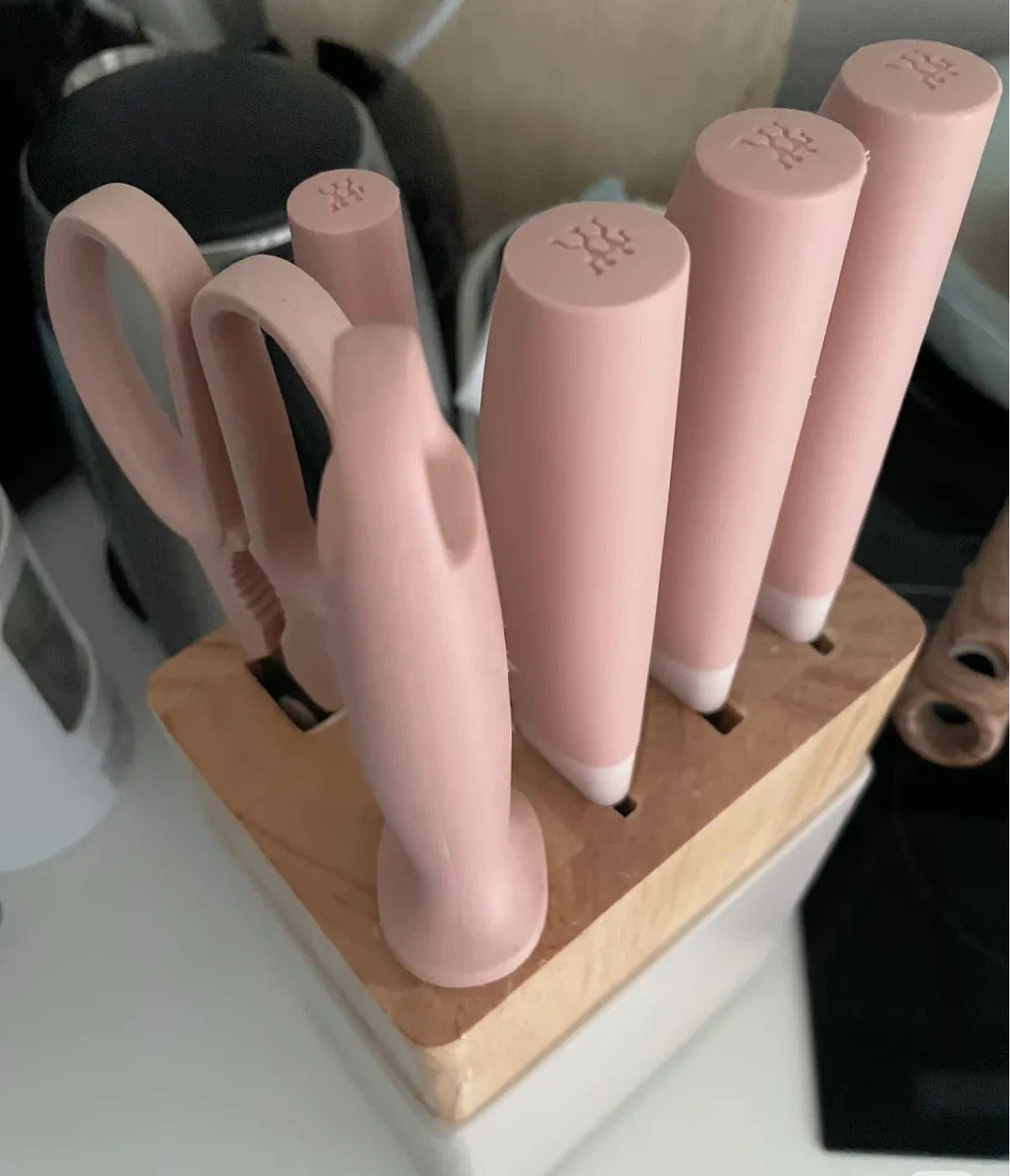 Zwilling J.A. Henckels Knife Block Set, Pink thumbnail
