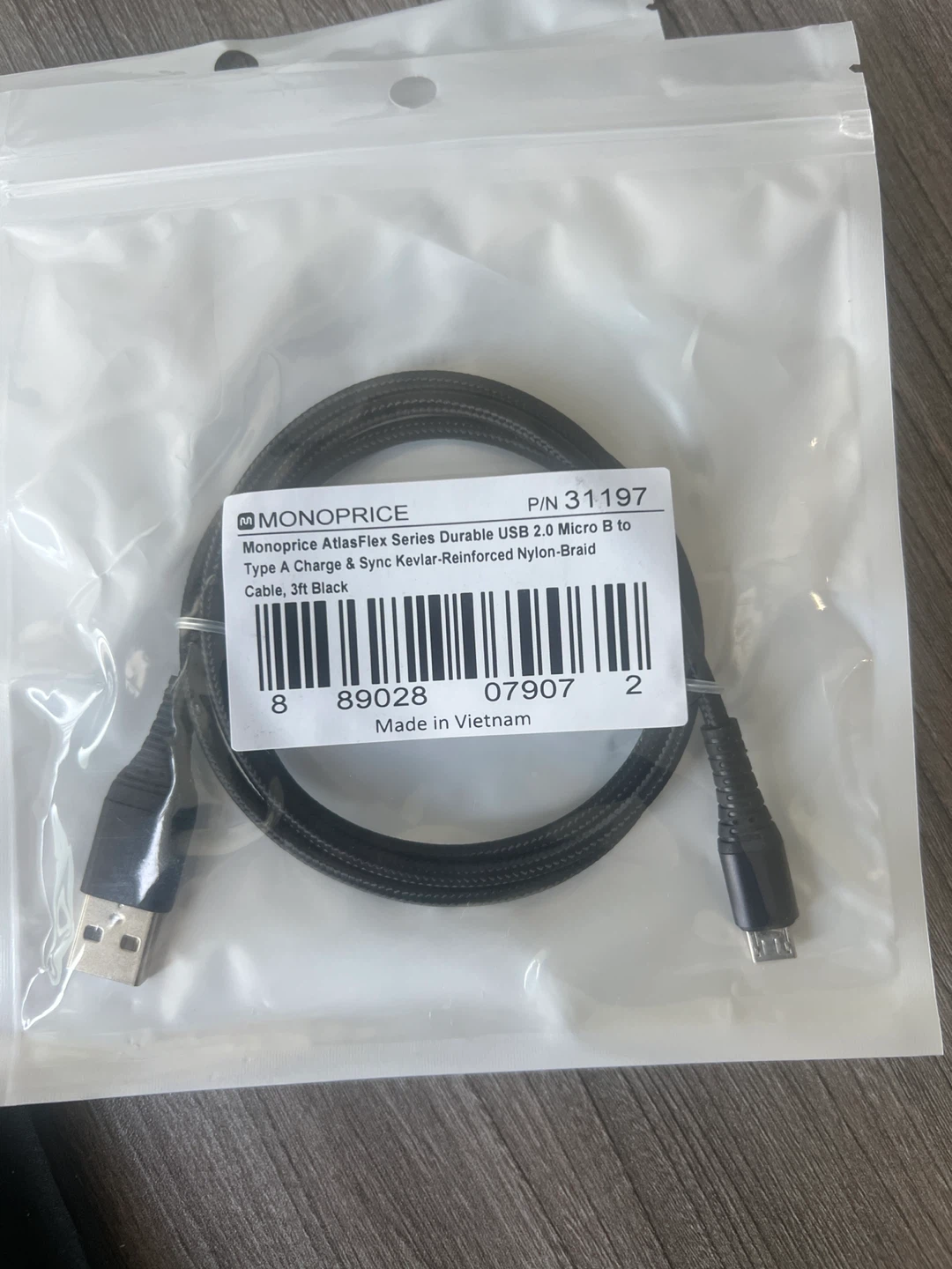 14 New Monoprice AtlasFlex USB 2.0 Micro B Cable - 3ft - photo 3