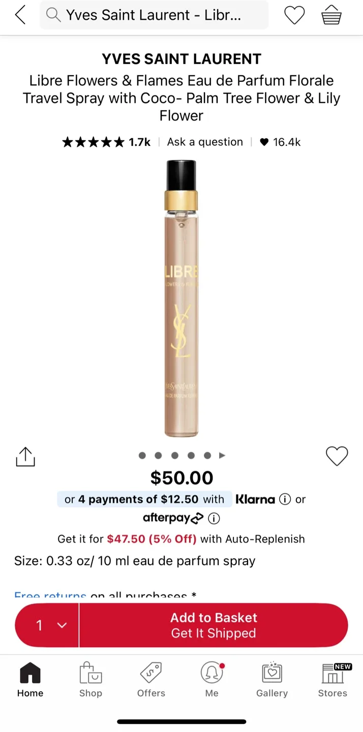 Yves Saint Laurent Libre Travel Spray thumbnail