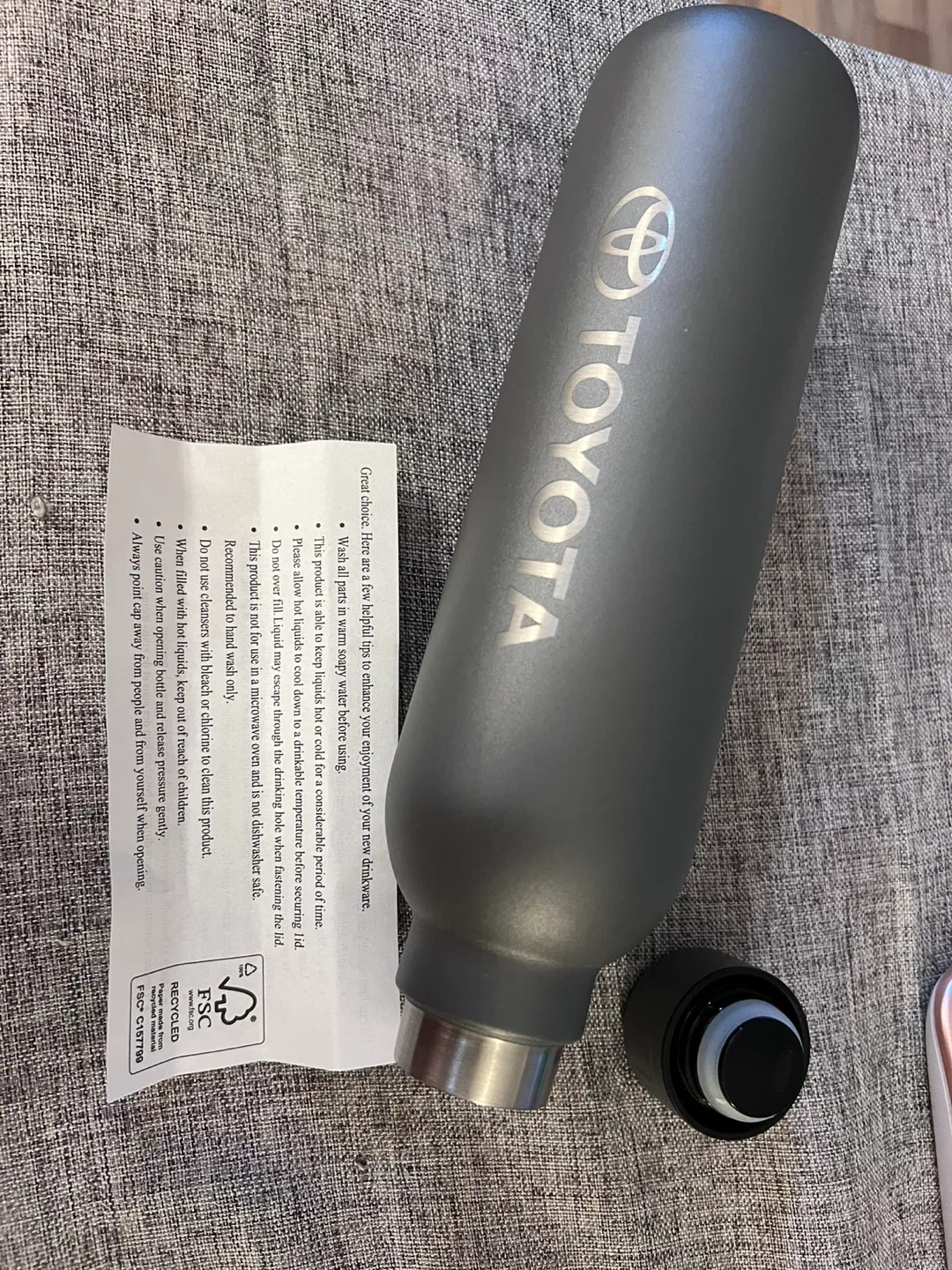 Toyota Water Bottle - Grey image indicator(2)