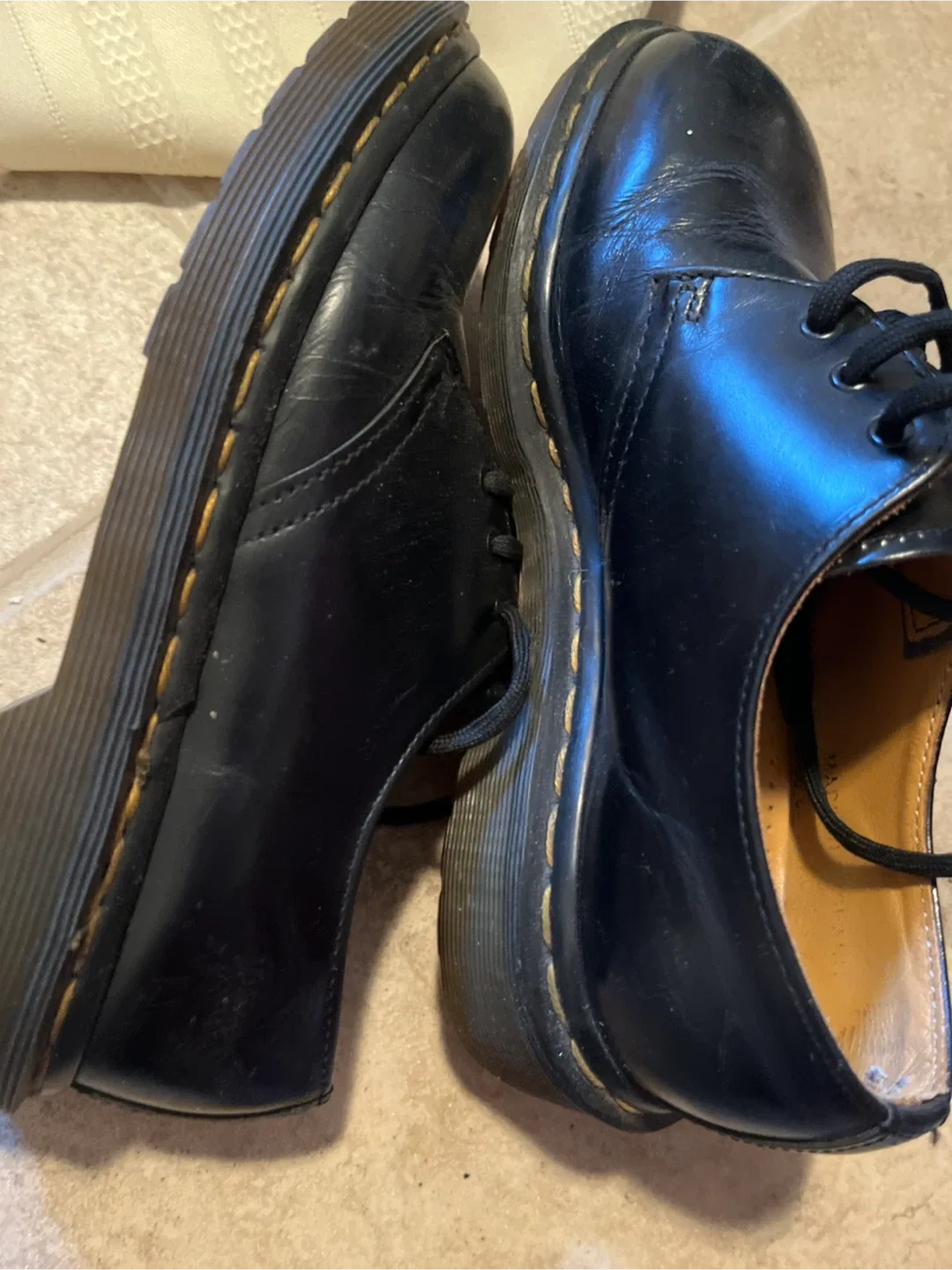 Size 36 Dr. Martens Black Leather Shoes image indicator(4)