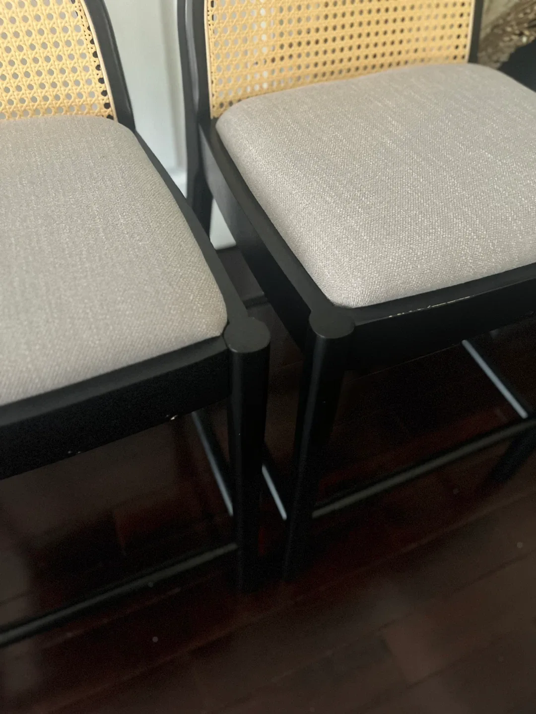 Bayou Breeze Black Bar Stools - Set of 2 image indicator(3)