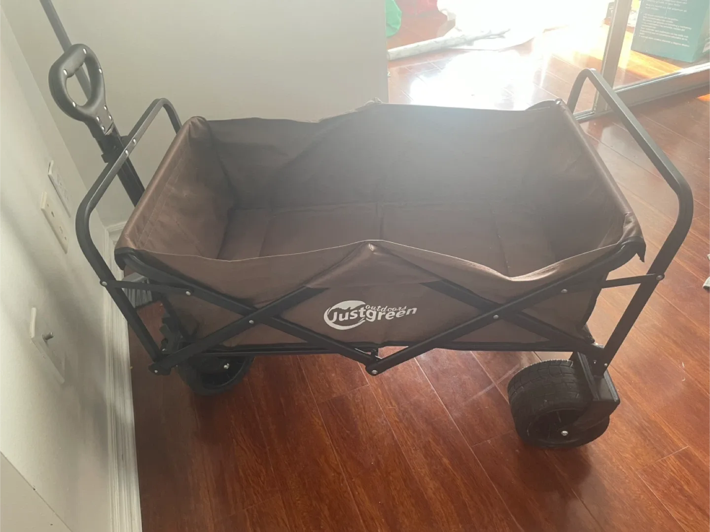 Justgreen Outdoors Folding Wagon - Brown thumbnail