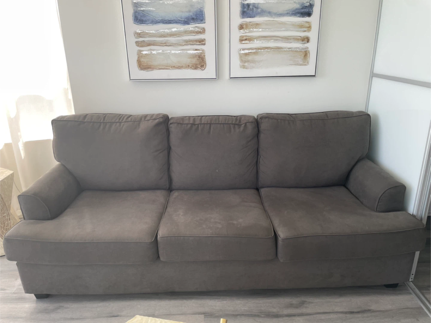 Comfortable Grey Sofa - photo 2