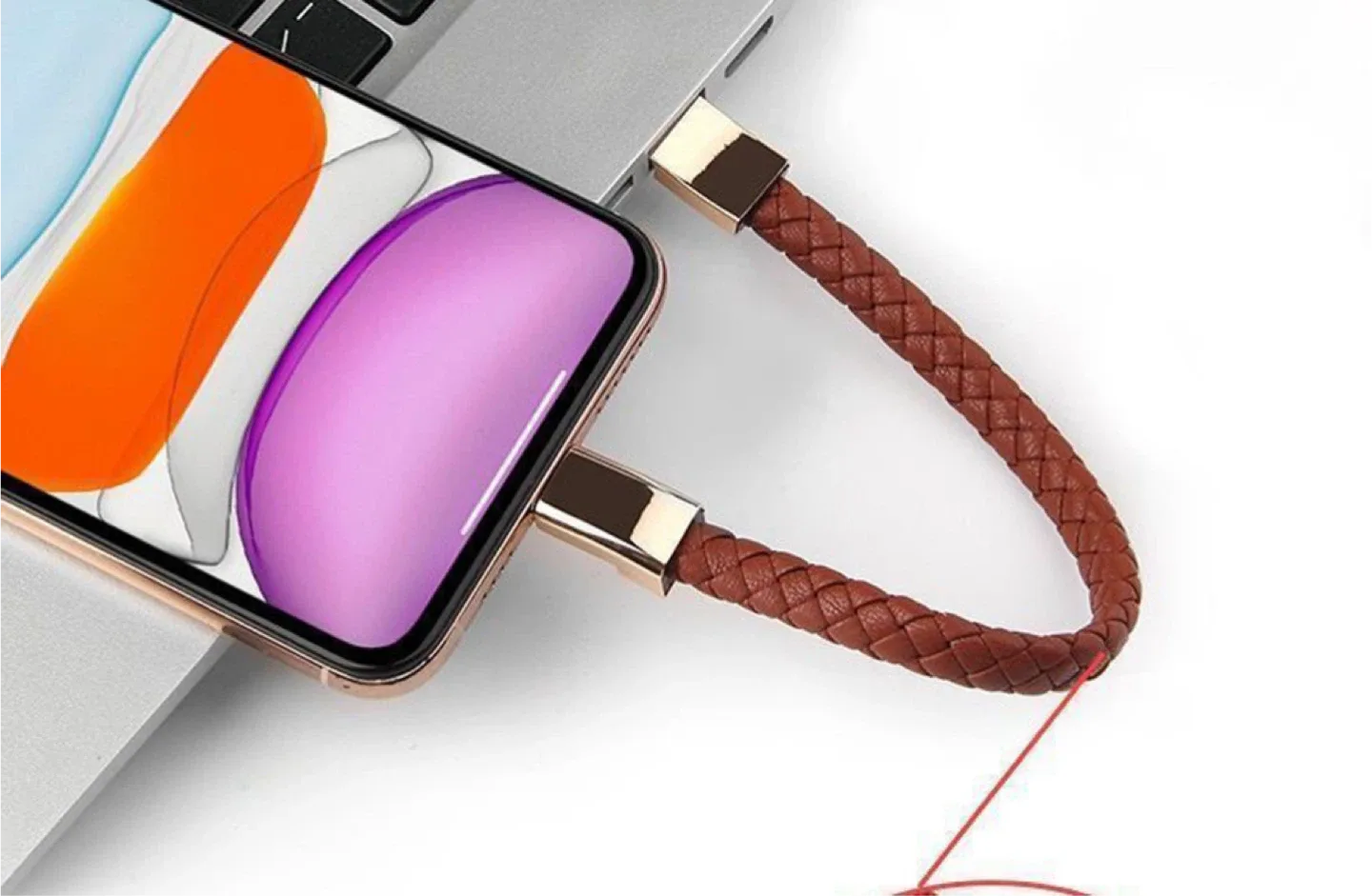 Leather Charging Bracelet image indicator(4)