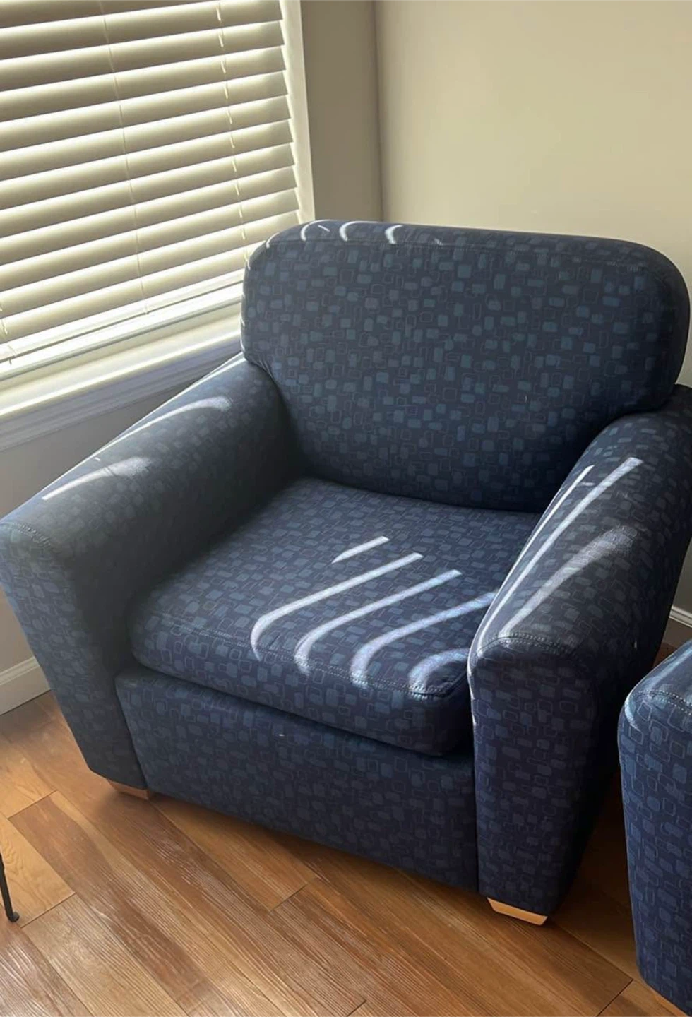 Blue Loveseat and Armchair Set - photo 3