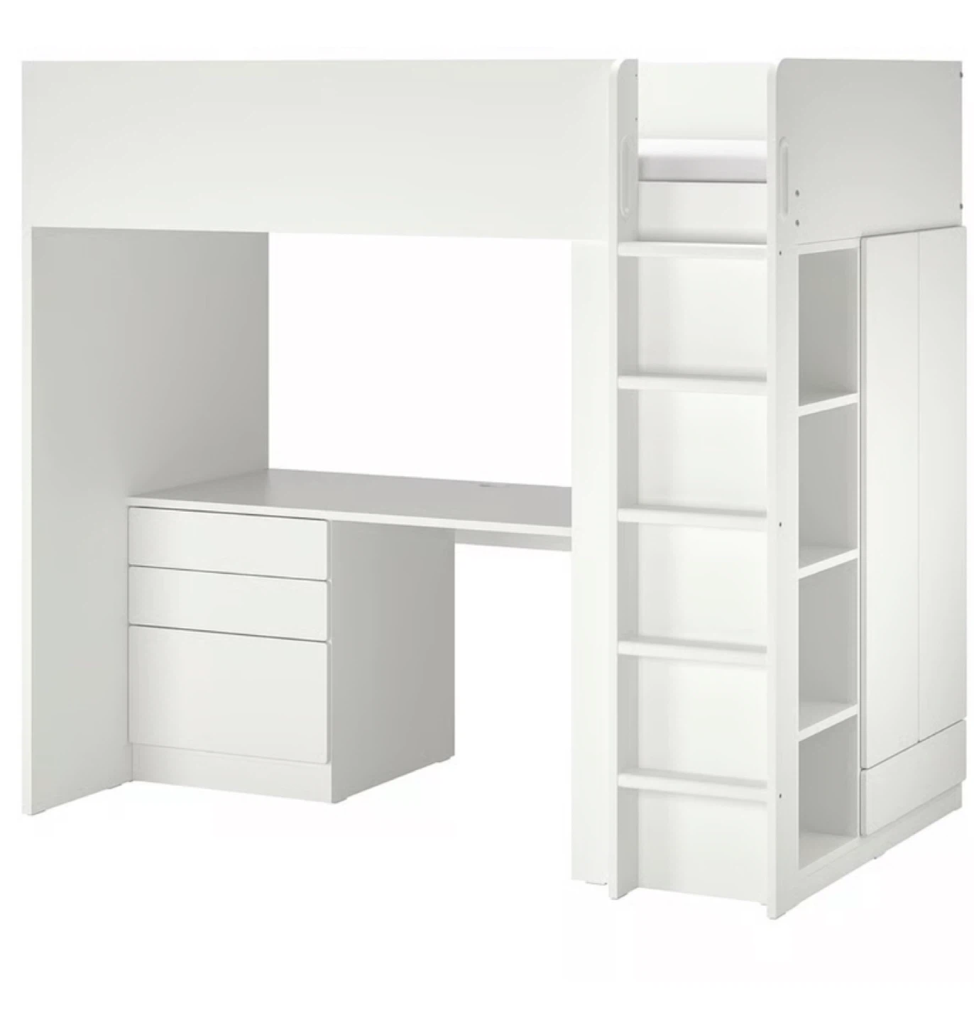 IKEA Småstad Loft Bed with Desk and Storage