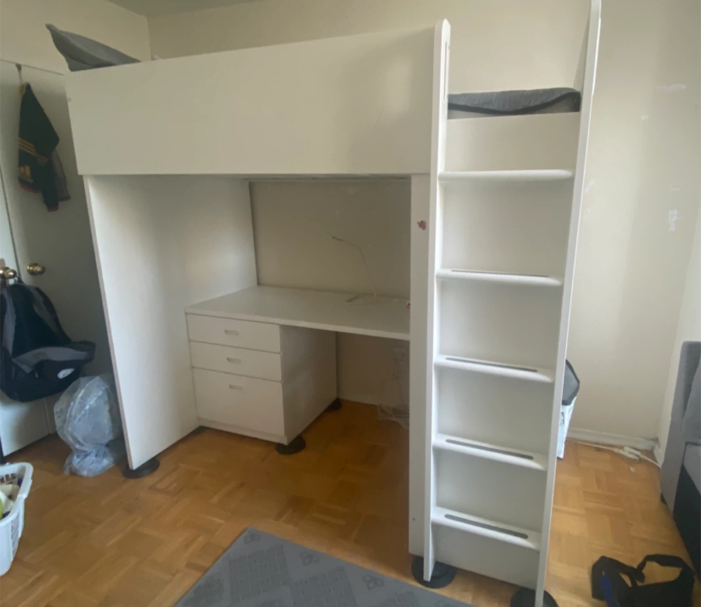 IKEA Småstad Loft Bed with Desk and Storage - photo 2