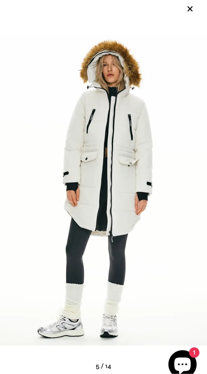 Brand New Orolay White Down Coat – Warm&Stylish image indicator(4)