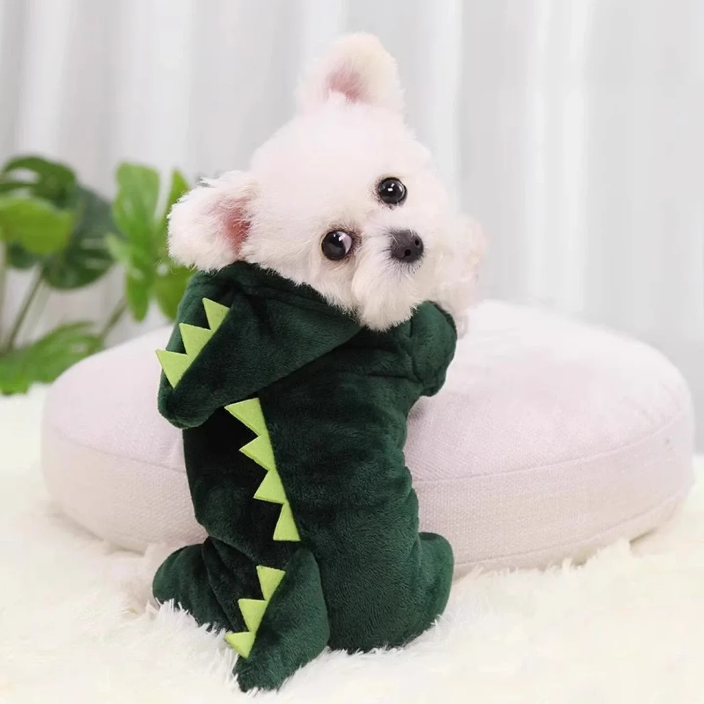 Dog Dinosaur Costume - Green image indicator(2)