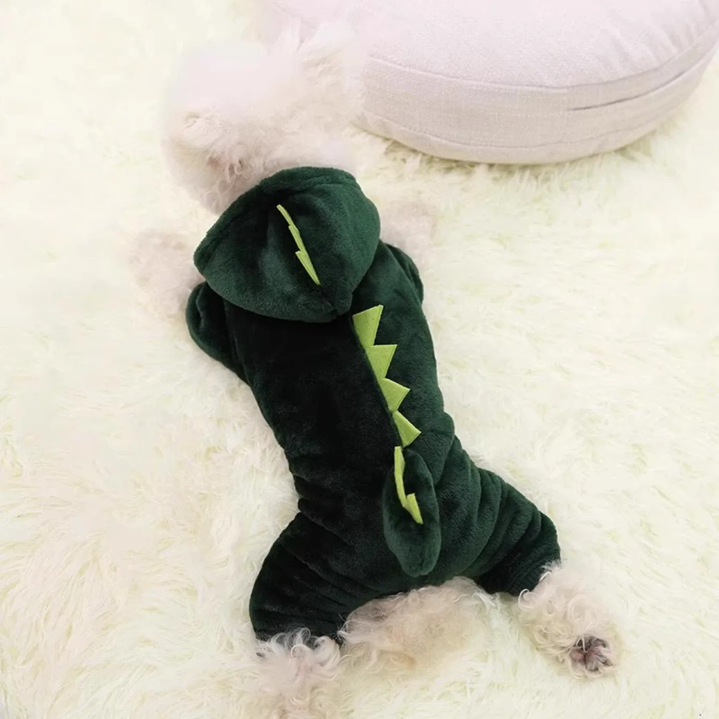 Dog Dinosaur Costume - Green image indicator(3)