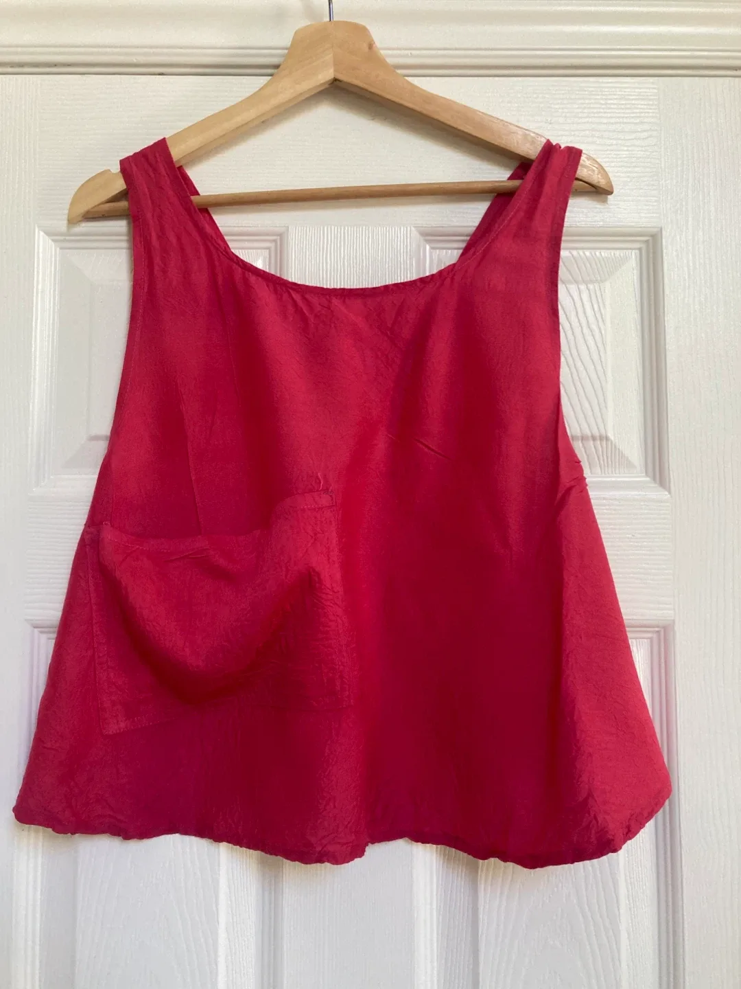 Handmade 100% Silk tank top thumbnail